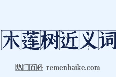 木莲树近义词是什么意思的图片